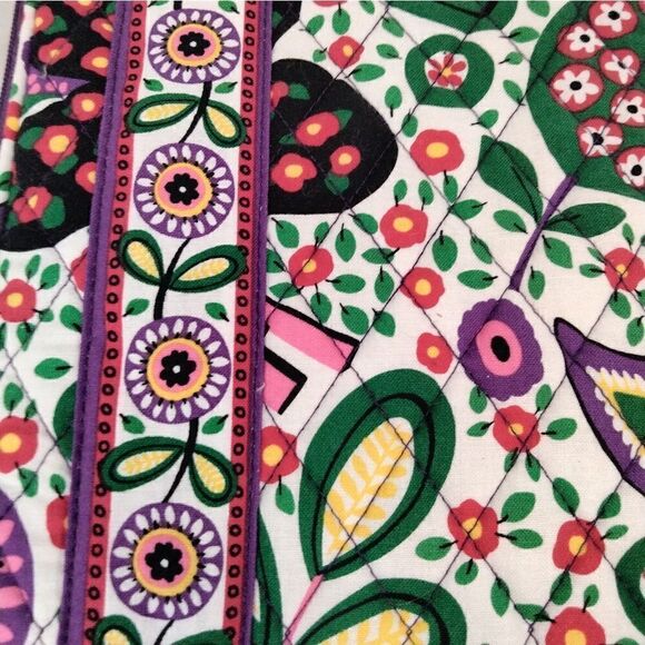 Vera Bradley Viva La Vera Tech Case Tablet E Reader Purple Floral Zippered - Picture 4 of 9